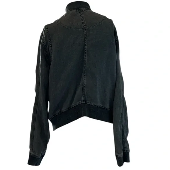 Anthropologie Pilcro Denim Chambray Bomber Jacket Size Small - Picture 9 of 15
